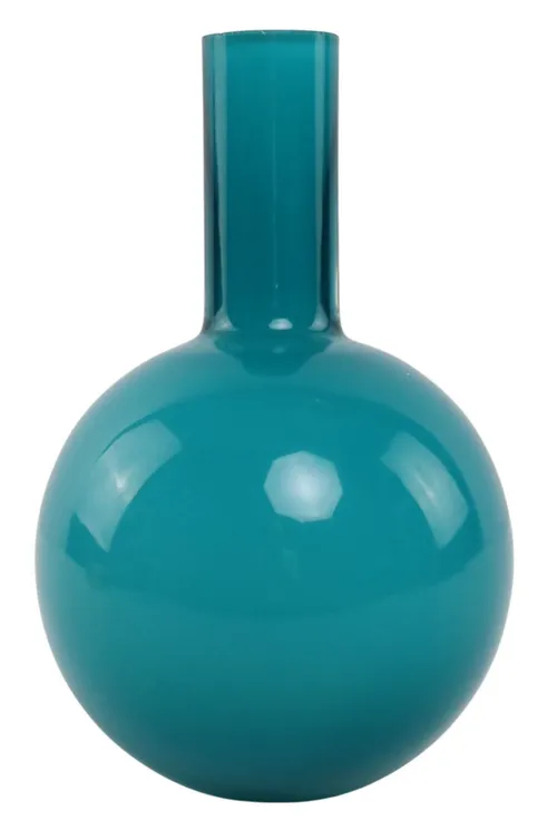 Blue Glass Beaker Vase