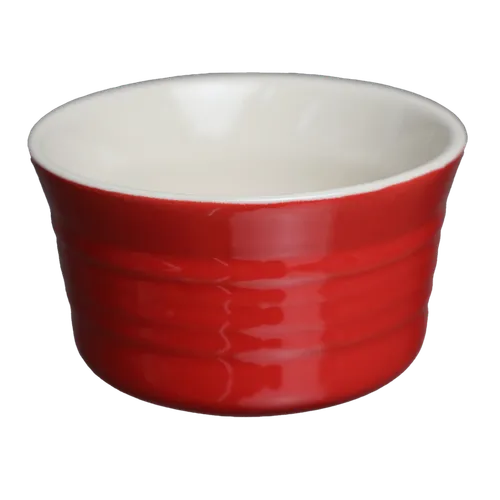 Rhubarb Red Ceramic Ramekin