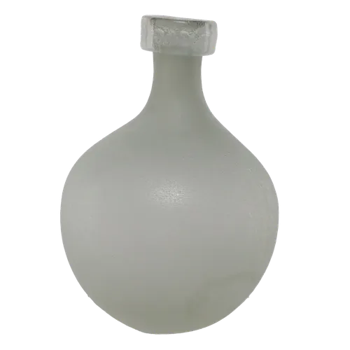 Frosted Glass Ball Vase