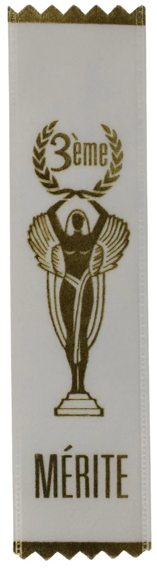 White French 3rd Place Ribbon Award