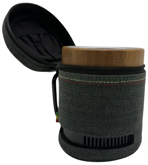 Wood Grain Bluetooth Speaker In Carry Case