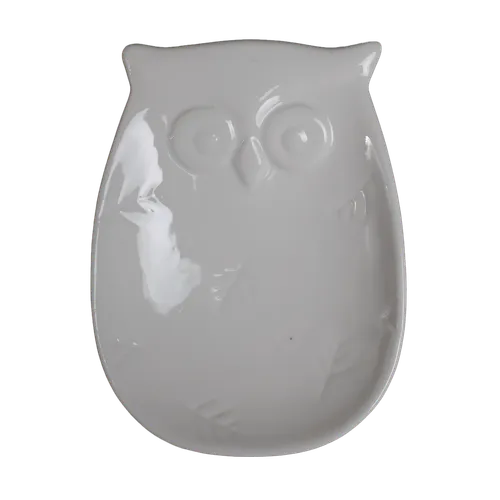 White Owl Spoon Rest