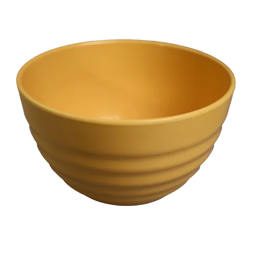 Golden Marguerite Yellow Broad Band Plastic Mixing Bowl
