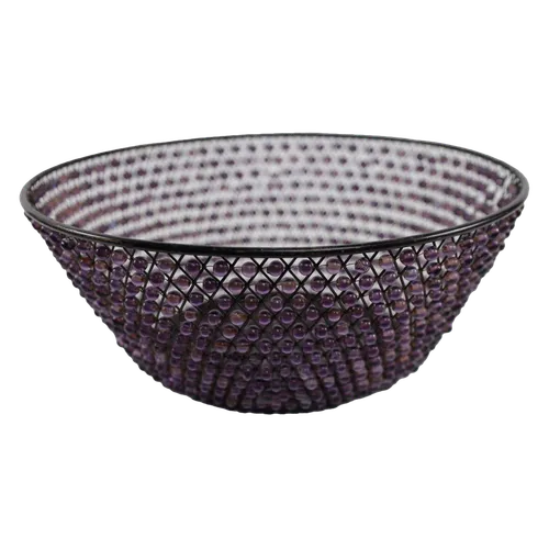 Purple Marble Bead Serving Basket