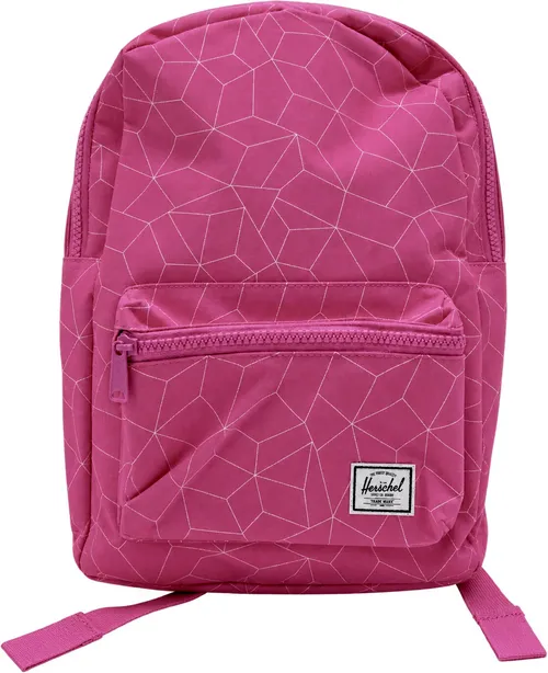 Raspberry-Fuchsia-Pink Backpack with Subtle Geometric Pattern