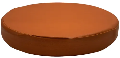 Round Children's Orange Floor Cushion