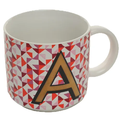 Golden A Triangular Repeat Mug