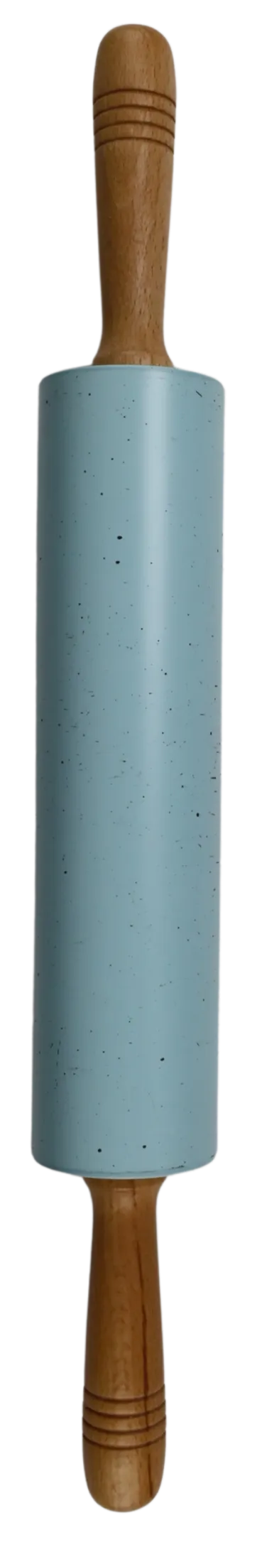 Wood & Blue Speckled Rolling Pin