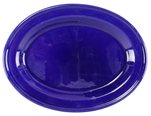 Royal Blue Stoneware Serving Platter