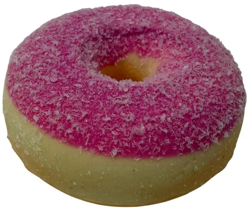 Artificial Pink Mini Doughnut With Sugar