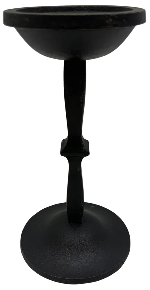 Black Cast Iron Candle Holder - Small
