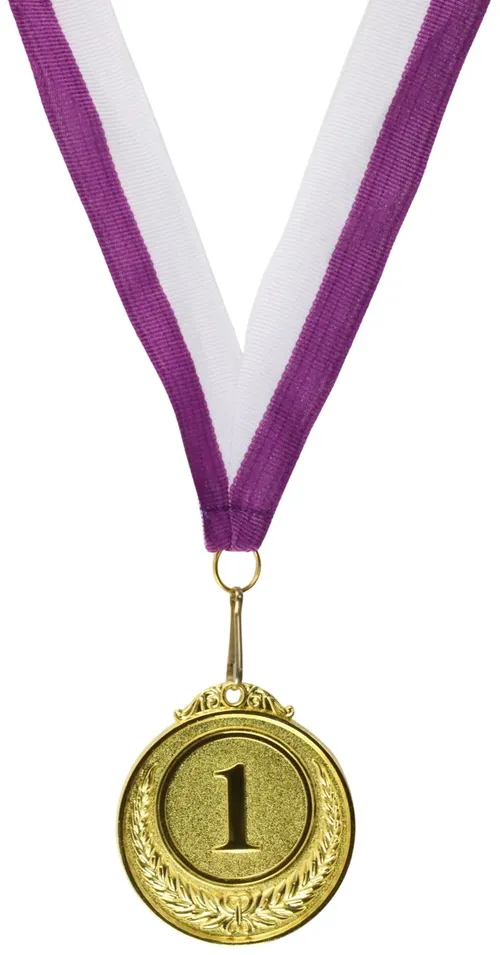 Award Medal On Ribbon - A