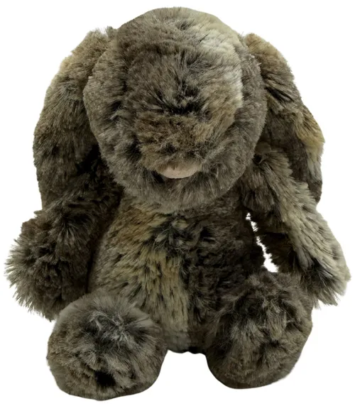 Brown Marbled Stuffed Bunny Rabbit Plush