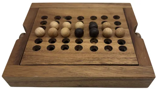Wood Tishita Solitaire Board Game