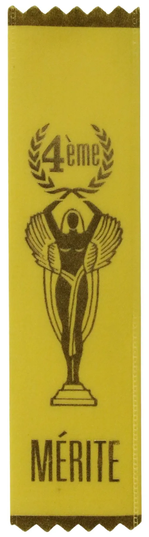 Yellow French 4th Place Ribbon Award