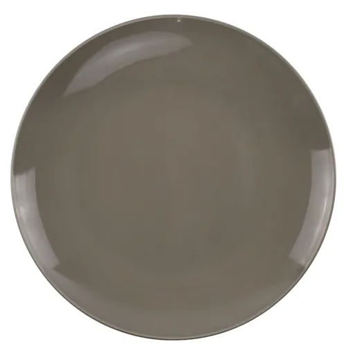 Taupe Ceramic Dinner Plate
