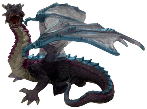 Purple & Blue Dragon Figure