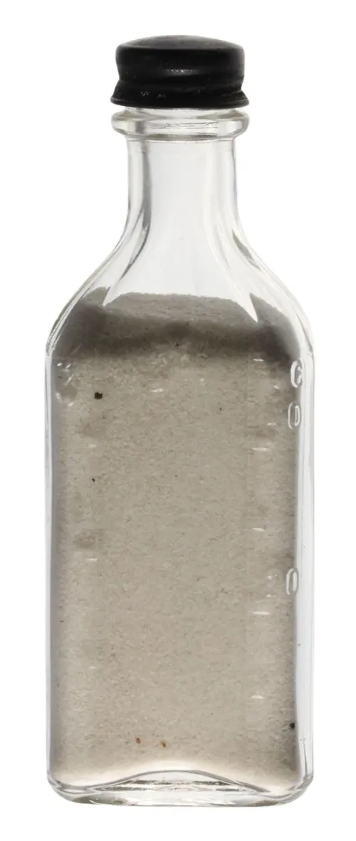Antique Clear Glass Apothecary Bottle - F