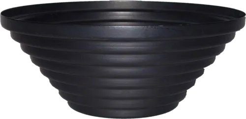 Black Epoxy on Steel Maya Tiered Serving Bowl