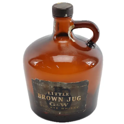 Brown Glass Whisky Jug