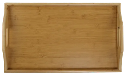 Natural Bamboo Serving Tray With Legs