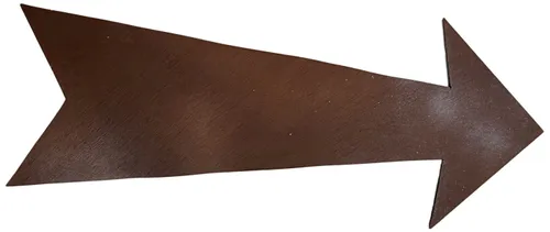 Brown Arrow Sign On Wood Board