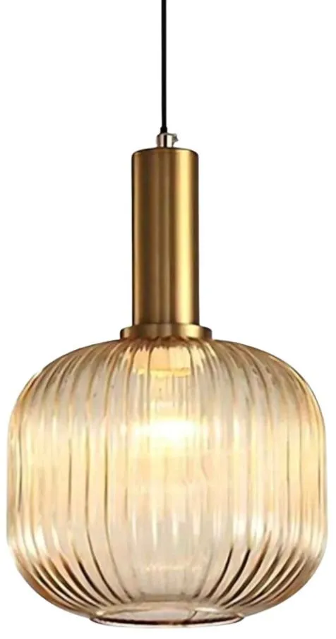Amber Glass Pendant Light
