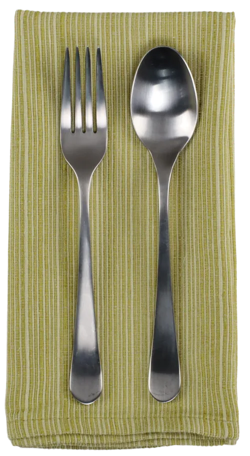 Chartreuse Yellow With Stripes Napkin