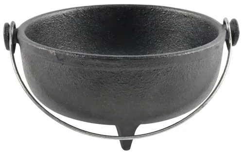 Black Cast Iron Cauldron Bowl