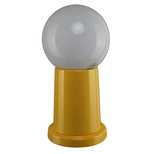 Vintage Metal Yellow Gloss Table Lamp