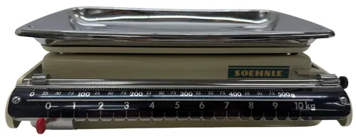 Vintage Beige Sliding Kitchen Scale