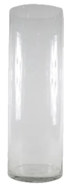 Extra Large Clear Glass Cylindrical Vase 23.5