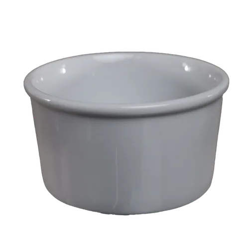 Solid White Ramekin With Lip - Large