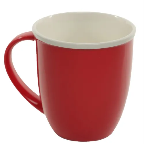 Cinnamon Heart Red With White Interior Mug
