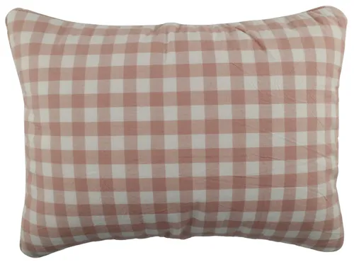 Pink & White Buffalo Check Small Throw Pillow