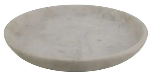 White Marble Round Decorative Bowl