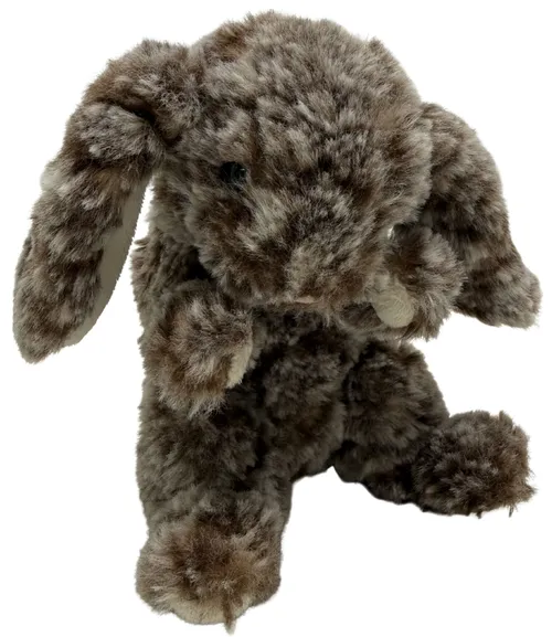 Brown Speckled Stuffed Bunny Rabbit Plush