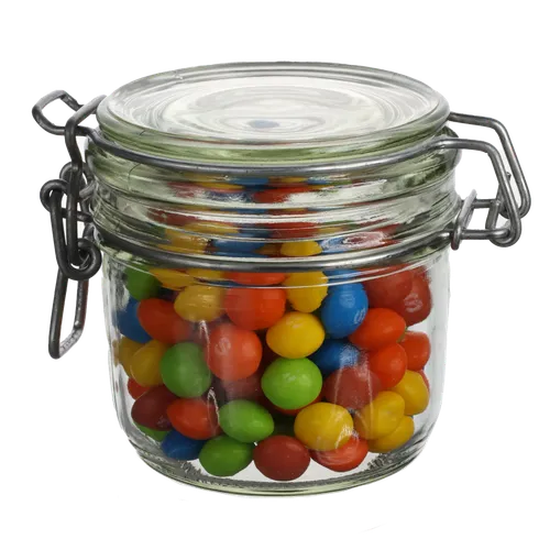 Clear Glass Jar With Candy