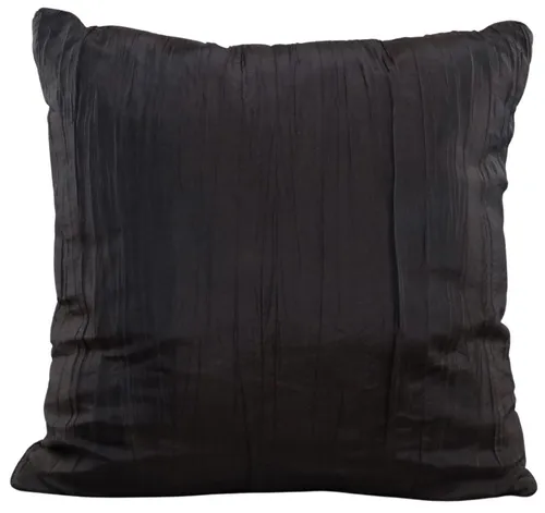 Brown Silk Throw Pillow