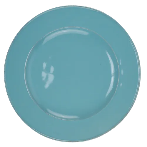 Dark Aqua Blue Dinner Plate