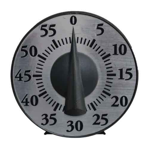 Silver & Grey Clock Face Minute Timer