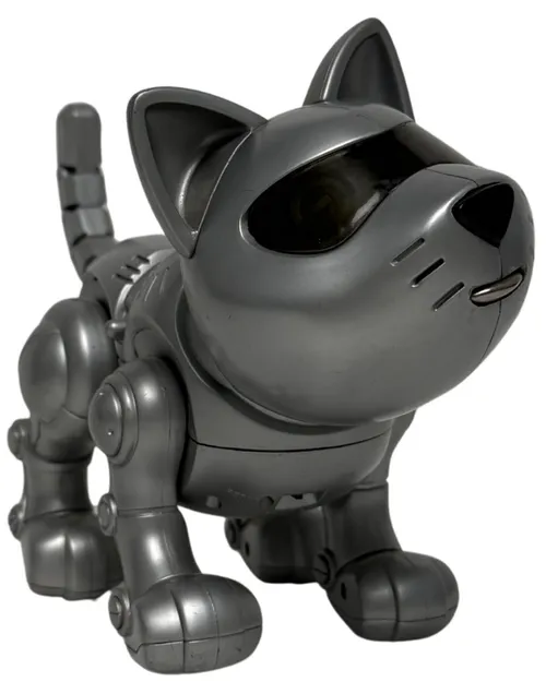 Silver Cat Robot