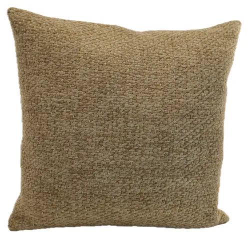 Beige Oatmeal Woven Straw Throw Pillow