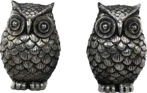 Pewter Owl Salt & Pepper Set