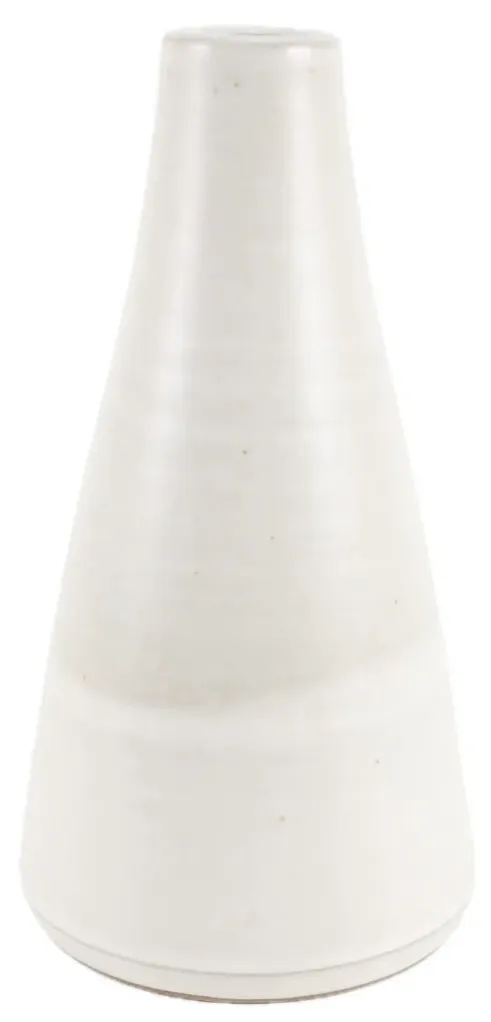 Cone Shaped Marbled Stone Ceramic Bud Vase