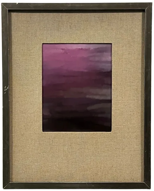Purple Avalanche In Wood Frame