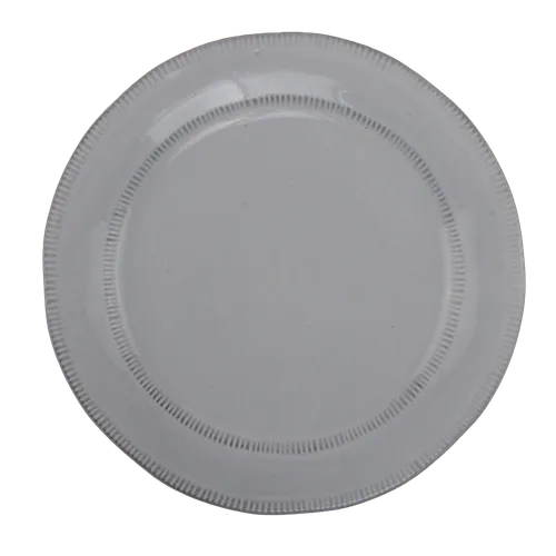 White Wash Stitch Dinner Plate