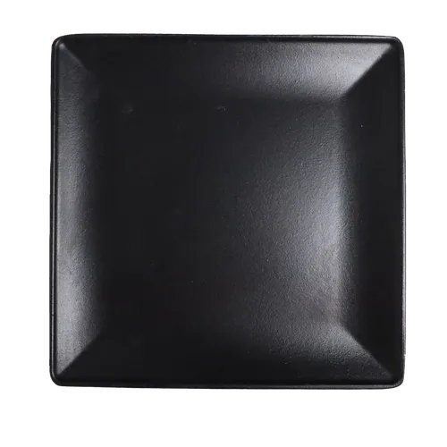 Square Black Cast Iron Dinner Plate 