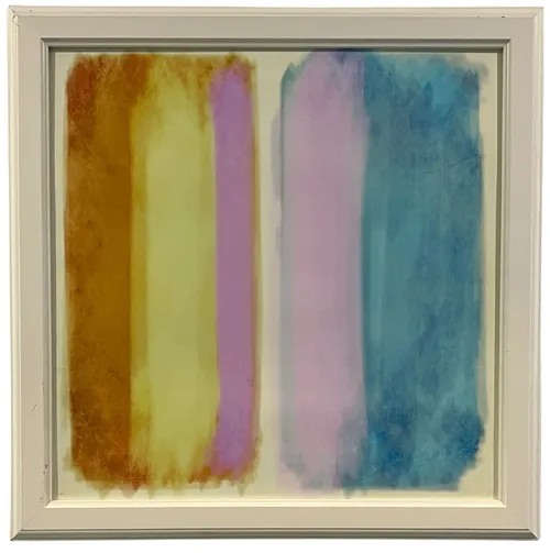Pastel Blocks In White Frame