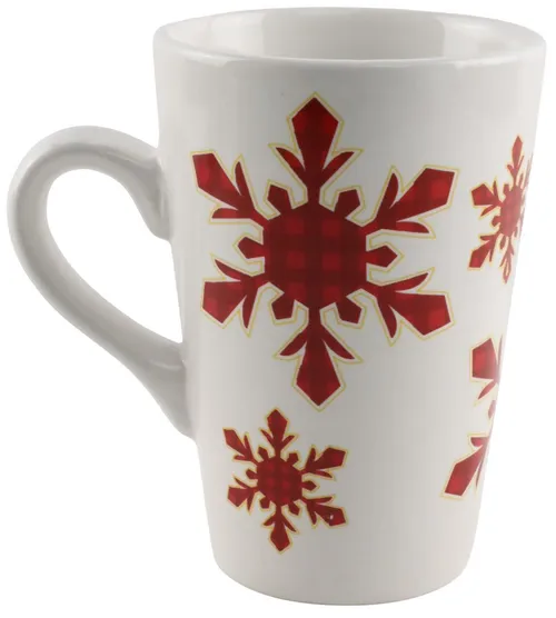 Red Snowflake Mug